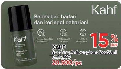 Promo Harga Kahf Deodorant Soothing Antiperspirant 50 ml - Guardian