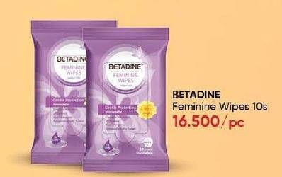 Promo Harga Betadine Feminine Wipes Gentle Protection Immortelle 10 pcs - Guardian
