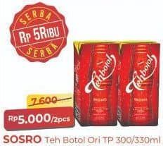 Promo Harga Sosro Teh Botol Original 330 ml - Alfamart