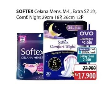 Promo Harga Softex Celana Menstruasi & Comfort Night  - Alfamidi