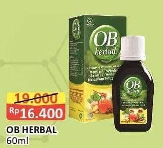Promo Harga Ob Herbal Sirup Obat Batuk 60 ml - Alfamart
