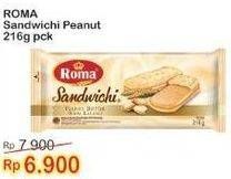 Promo Harga ROMA Sandwich Peanut Butter 216 gr - Indomaret