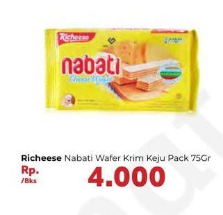 Promo Harga NABATI Wafer Cheese 75 gr - Carrefour