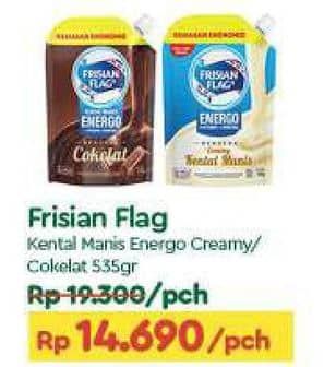 Promo Harga Frisian Flag Susu Kental Manis Cokelat, Putih 545 gr - TIP TOP