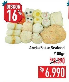 Promo Harga Aneka Bakso Seafood per 100 gr - Hypermart