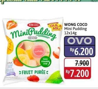 Promo Harga Wong Coco MiniPudding per 12 pcs 14 gr - Alfamidi