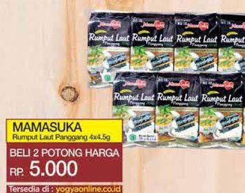 Promo Harga MAMASUKA Rumput Laut Panggang Original per 2 bungkus 4 gr - Yogya