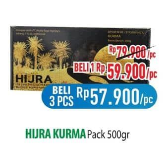 Promo Harga Hijra Kurma 500 gr - Hypermart