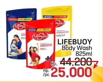 Promo Harga Lifebuoy Body Wash 825 ml - LotteMart