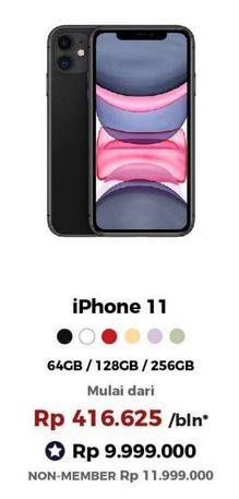 Promo Harga APPLE IPHONE 11 128GB, 256GB, 64GB  - Erafone