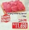 Promo Harga Daging Rendang Sapi Spesial per 100 gr - Hypermart