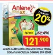 Promo Harga Anlene Gold Plus Susu High Calcium Cokelat, Original, Vanila, Vanilla 900 gr - Superindo