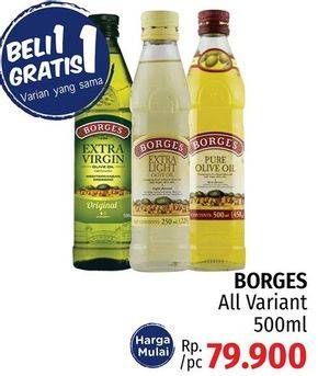 Promo Harga BORGES Olive Oil Extra Virgin 500 ml - LotteMart