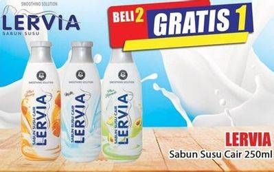 Promo Harga LERVIA Shower Cream Milk 250 ml - Hari Hari
