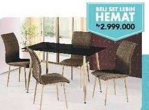 Promo Harga Dining Set Shea  - Carrefour