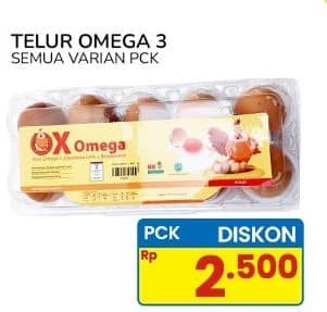 Promo Harga Telur Ayam Omega 3 10 pcs - Indomaret