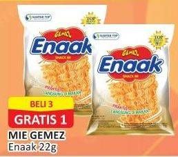 Promo Harga Mie Gemez Enaak Snack Mi 22 gr - Alfamart