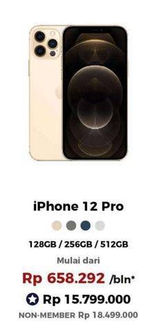 Promo Harga APPLE iPhone 12 Pro 512 GB, 128 GB, 256 GB 1 pcs - Erafone