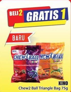 Promo Harga KINO Chew2 Candy Ball 75 gr - Hari Hari