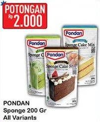 Promo Harga Pondan Sponge Cake Mix All Variants 200 gr - Hypermart