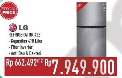 Promo Harga LG GN-B422SQCL | Kulkas 2 Pintu  - Hypermart