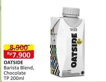 Promo Harga Oatside UHT Milk Barista Blend, Chocolate 200 ml - Alfamart