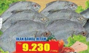 Promo Harga Ikan Bawal Hitam per 100 gr - Hari Hari