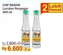 Promo Harga CAP BADAK Larutan Penyegar per 2 botol 200 ml - Indomaret