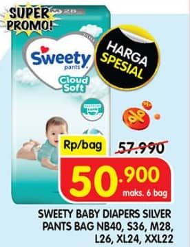 Promo Harga Sweety Silver Pants/Comfort  - Superindo