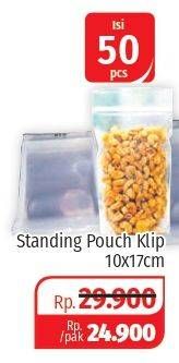 Promo Harga Standing Pouch 10x17cm 50 pcs - Lotte Grosir