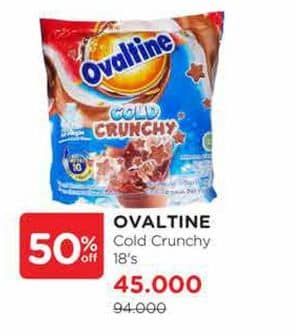 Promo Harga Ovaltine Crunchy Iced Choco per 18 sachet 32 gr - Watsons