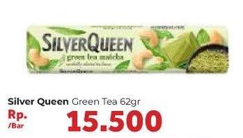 Promo Harga SILVER QUEEN Chocolate Green Tea 62 gr - Carrefour