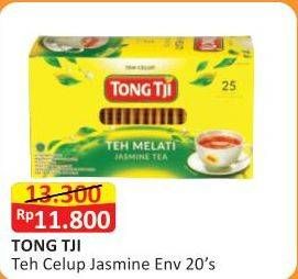 Promo Harga Tong Tji Teh Celup Jasmine Dengan Amplop per 25 pcs 2 gr - Alfamart