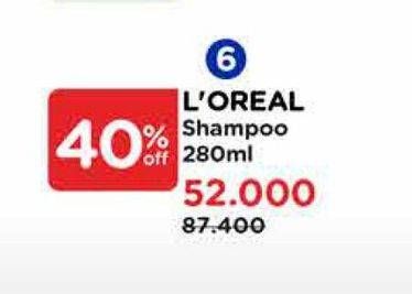 Promo Harga Loreal Shampoo 280 ml - Watsons