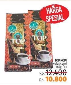 Promo Harga TOP COFFEE Kopi Toraja 165 gr - LotteMart