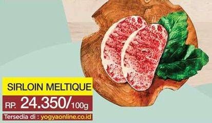 Promo Harga Sirloin Meltique Australia Slice per 100 gr - Yogya