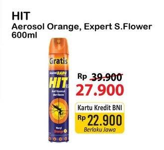 Promo Harga HIT Aerosol Orange/ Expert Sweet Flower 675ml  - Alfamart