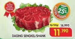 Promo Harga Daging Sengkel (Shankle) per 100 gr - Superindo