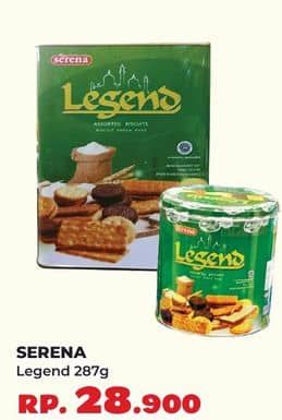 Promo Harga Serena Biskuit Legend 287 gr - Yogya