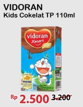 Promo Harga Vidoran Xmart UHT Coklat 115 ml - Alfamart