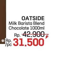 Promo Harga Oatside UHT Milk Barista Blend, Chocolate 1000 ml - LotteMart