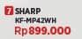 Promo Harga Sharp KF-MP42WH Air Fryer 4.2L 1250 Watt  - COURTS