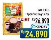 Promo Harga Indocafe Cappuccino per 15 sachet 25 gr - Hypermart