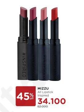 Promo Harga MIZZU Inspired Lipstick All Variants  - Watsons