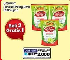 Promo Harga Lifebuoy Pencuci Piring Lemon 650 ml - Indomaret