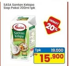 Promo Harga Sasa Santan Cair 200 ml - Indomaret