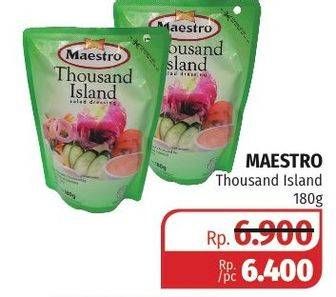 Promo Harga MAESTRO Salad Dressing Thousand Island 180 gr - Lotte Grosir