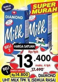 Promo Harga DIAMOND Fresh Milk All Variants 1000 ml - Superindo