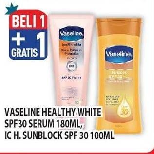 Promo Harga Vaseline Healthy Sun Block/Vaseline Body Lotion   - Hypermart