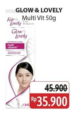 Promo Harga Glow & Lovely (fair & Lovely) Multivitamin Cream 50 gr - Alfamidi